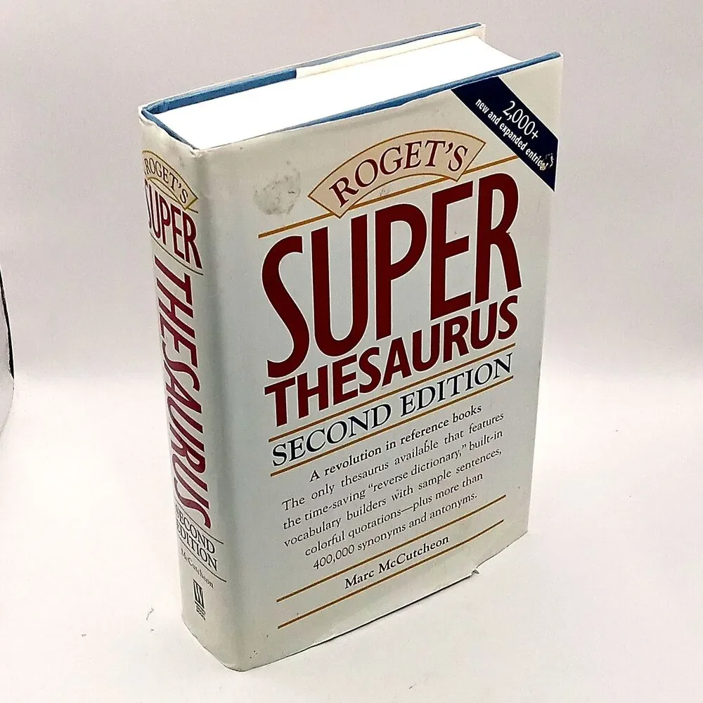 Roget's SUPER THESAURUS 2nd Edition Blue Hardcover 1998 Vocabulary Ref Book
